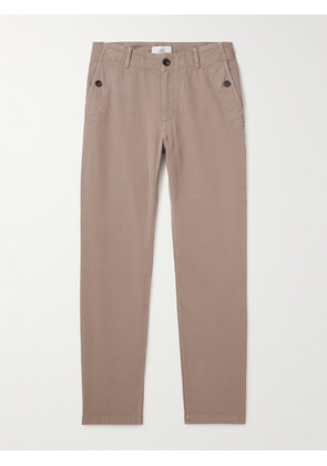 Mr P. - Straight-Leg Herringbone Cotton Trousers - Men - Brown - 28
