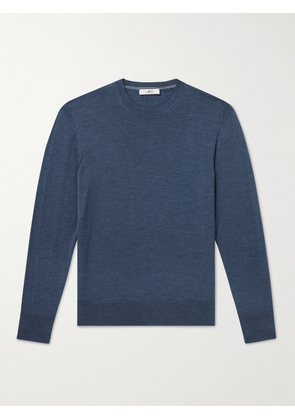 Mr P. - Slim-Fit Merino Wool Sweater - Men - Blue - XS
