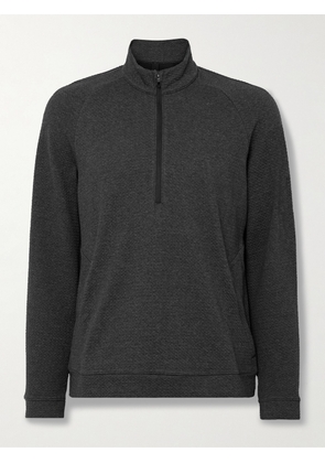 Lululemon - Textured Cotton-Blend Jersey Half-Zip Sweater - Men - Black - S