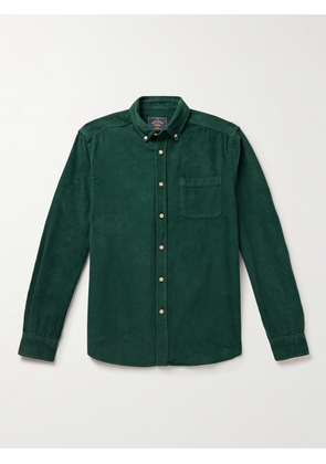 Portuguese Flannel - Lobo Button-Down Collar Cotton-Corduroy Shirt - Men - Green - XS