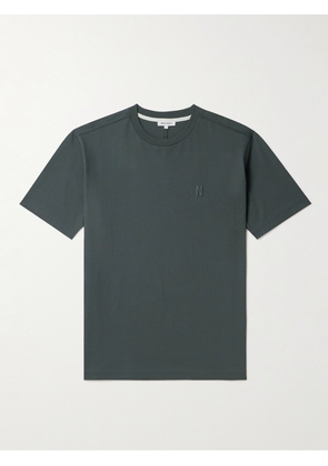 Norse Projects - Johannes Logo-Embroidered Organic Cotton-Jersey T-Shirt - Men - Gray - XS