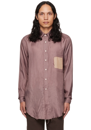 Edward Cuming Brown & Beige Patched Shirt