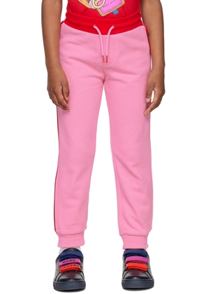 Marc Jacobs Kids Pink Zip Panel Track Pants