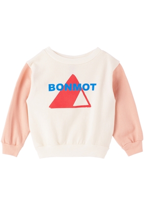 Bonmot Organic Baby White Organic Cotton Sweatshirt