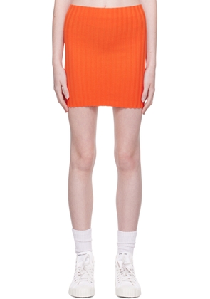 COTTON CITIZEN Orange Capri Miniskirt