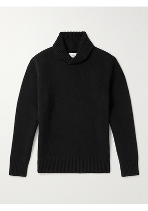Mr P. - Slim-Fit Shawl-Collar Wool Sweater - Men - Black - XS