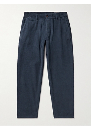 Portuguese Flannel - Straight-Leg Cotton-Corduroy Trousers - Men - Blue - S
