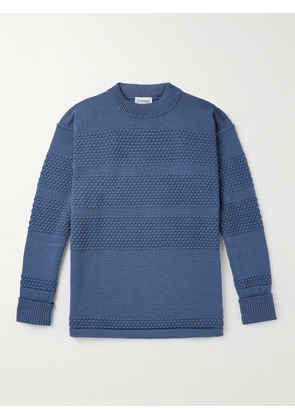 S.N.S Herning - Fisherman Wool Sweater - Men - Blue - S