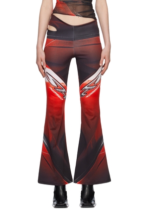 Tara Hakin SSENSE Exclusive Red Twist Trousers
