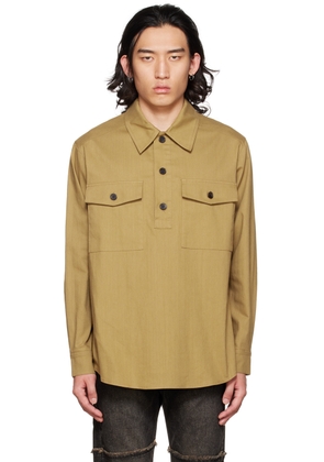 DRAE SSENSE Exclusive Beige Patch Pocket Polo