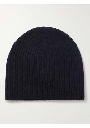 Allude - Ribbed Cashmere Beanie - Men - Blue