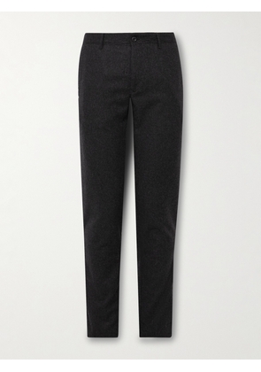 Incotex - Tapered Virgin Wool-Blend Felt Trousers - Men - Gray - UK/US 30