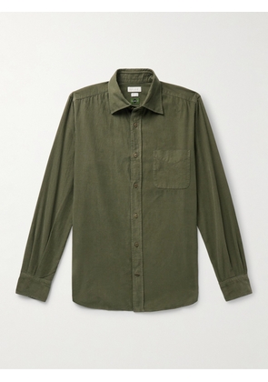 Incotex - Glanshirt Cotton-Corduroy Shirt - Men - Green - EU 37