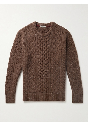 Alex Mill - Cable-Knit Merino Wool-Blend Sweater - Men - Brown - XS