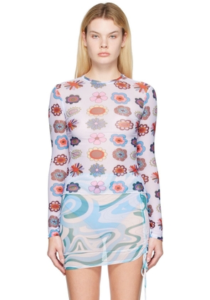 FENSI SSENSE Exclusive Multicolor Psychedelic Daisies Cover Up