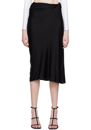 Beaufille Black Vela Midi Skirt