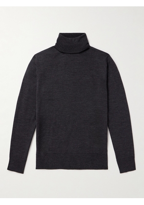 Mr P. - Slim-Fit Merino Wool Rollneck Sweater - Men - Gray - XS