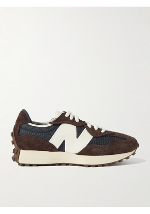 New Balance - 327 Suede and Mesh Sneakers - Men - Brown - UK 6