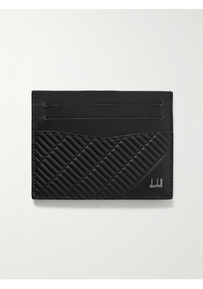 Dunhill - Contour Embossed Leather Cardholder - Men - Black