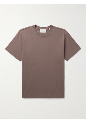FRAME - Cotton-Jersey T-Shirt - Men - Brown - S