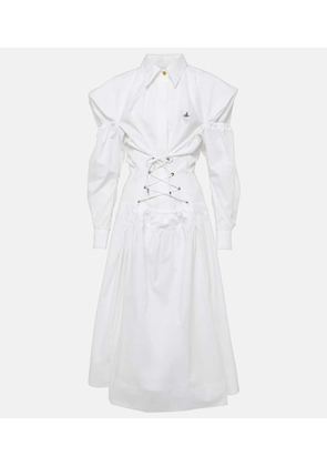 Vivienne Westwood Kate cotton poplin midi dress