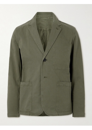 Mr P. - Garment-Dyed Cotton-Blend Twill Blazer - Men - Green - XS