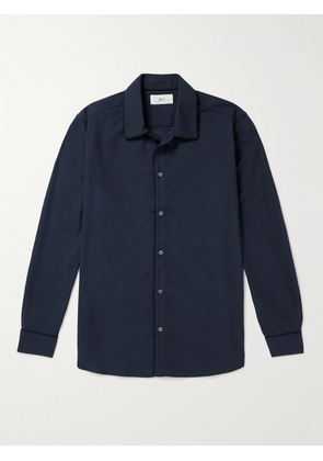 Mr P. - Cotton and Lyocell-Blend Twill Shirt - Men - Blue - XS