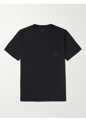 Desmond & Dempsey - Logo-Print Cotton-Jersey Pyjama T-Shirt - Men - Black - S