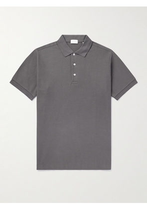 Håndværk - Pima Cotton-Piqué Polo Shirt - Men - Gray - S