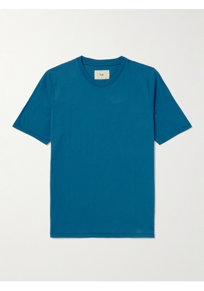 Folk - Garment-Dyed Cotton-Jersey T-Shirt - Men - Blue - 1
