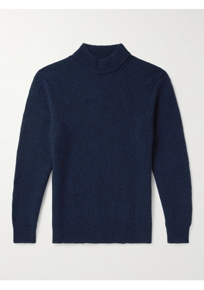 NN07 - Nick 6367 Merino Wool-Blend Mock-Neck Sweater - Men - Blue - S
