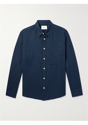 NN07 - Cohen 5972 Button-Down Collar Cotton-Twill Shirt - Men - Blue - S