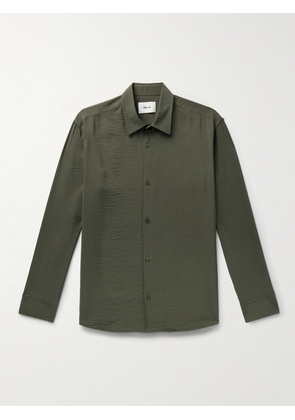 NN07 - Freddy 5971 Crinkled Modal-Blend Shirt - Men - Green - S