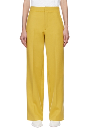 GAUCHERE Yellow Zip Trousers