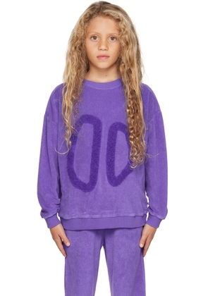 maed for mini Kids Purple Pangolin Sweatshirt