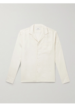 Lardini - Convertible-Collar Linen Shirt - Men - Neutrals - S