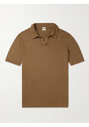 Massimo Alba - Aruba Linen-Piqué Polo Shirt - Men - Brown - S