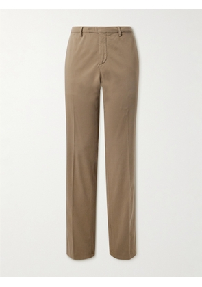 Boglioli - Straight-Leg Cotton-Blend Twill Trousers - Men - Brown - IT 46