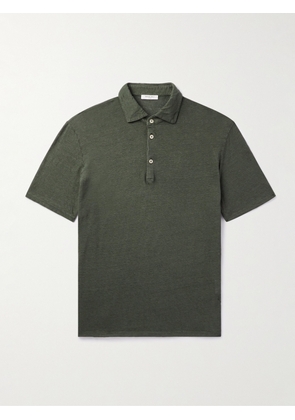 Boglioli - Linen-Jersey Polo Shirt - Men - Green - S