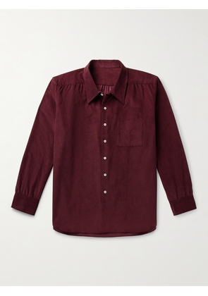 Anderson & Sheppard - Cotton-Corduroy Shirt - Men - Burgundy - S