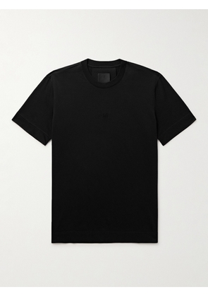 Givenchy - Logo-Embroidered Cotton-Jersey T-Shirt - Men - Black - XS