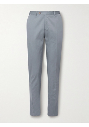 Canali - Kei Slim-Fit Cotton-Blend Suit Trousers - Men - Blue - IT 46