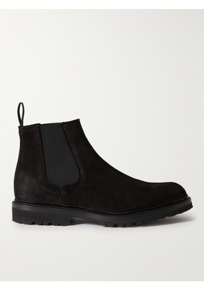 George Cleverley - Jason Waxed-Suede Chelsea Boots - Men - Black - UK 7