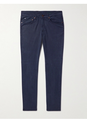Boglioli - Straight-Leg Cotton-Blend Trousers - Men - Blue - UK/US 30