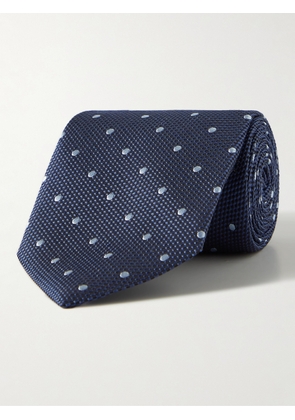TOM FORD - 8cm Polka-Dot Silk-Jacquard Tie - Men - Blue