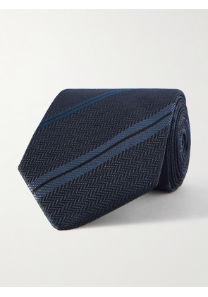 TOM FORD - 8cm Striped Silk Tie - Men - Blue
