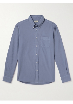 Altea - Ivy Button-Down Collar Washed Lyocell and Cotton-Blend Twill Shirt - Men - Blue - S