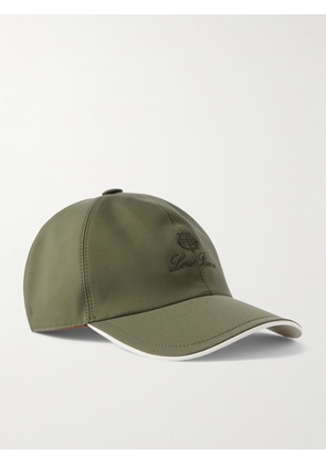 Loro Piana - Logo-Embroidered Storm System® Shell Baseball Cap - Men - Green - S