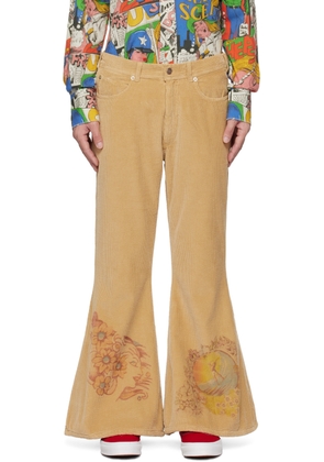 ERL Beige Flared Trousers
