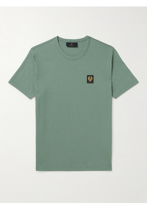 Belstaff - Logo-Appliquéd Cotton-Jersey T-Shirt - Men - Green - S